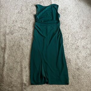 Abercrombie Draped High Neck Shell Midi Dress